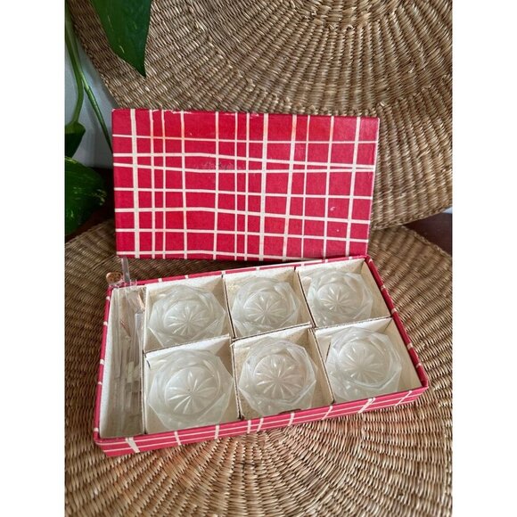Vintage Bohemia Glass Coasters – Set of 6 with Original Box - Picture 1 of 11
